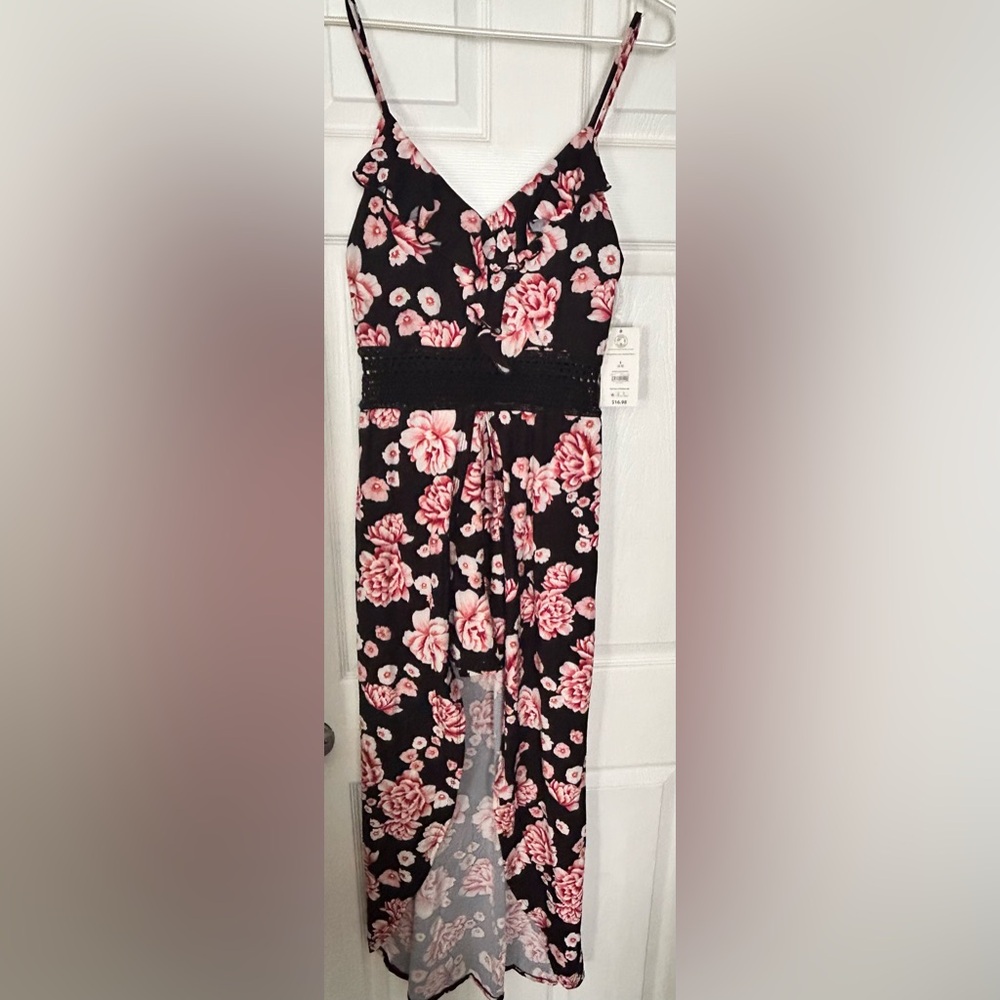 NWT Floral Women’s Romper in Pink and Black